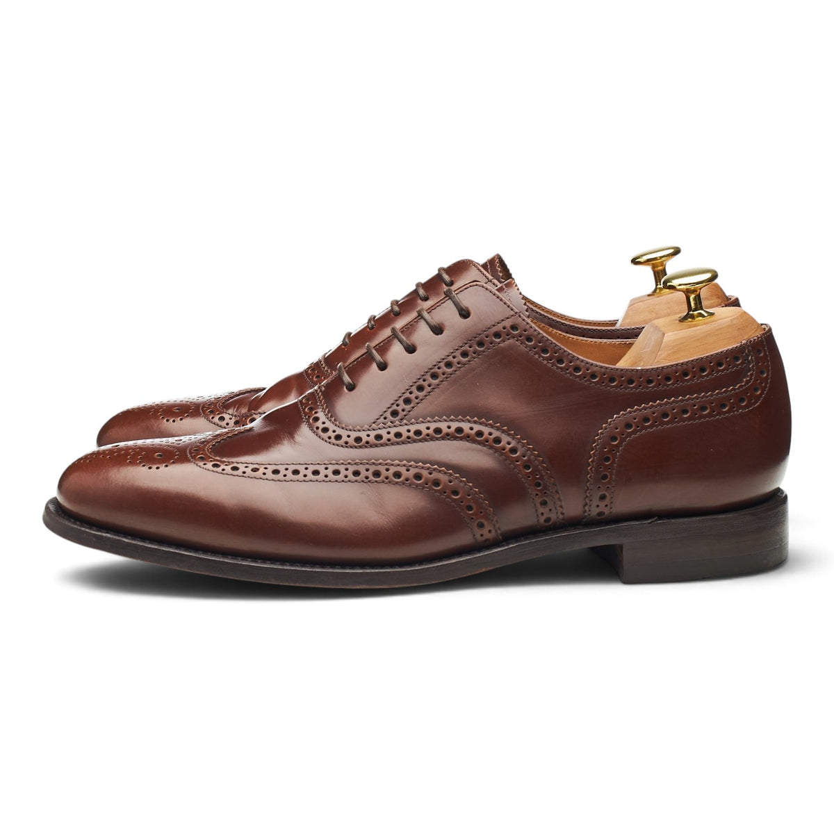 '202' Dark Brown Leather Oxford Brogues UK 8 G