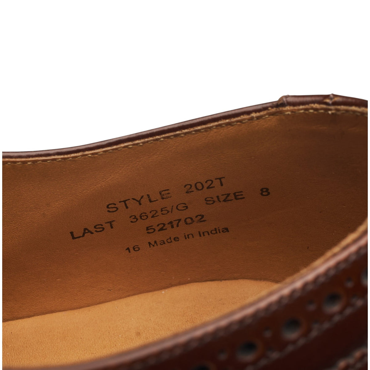 '202' Dark Brown Leather Oxford Brogues UK 8 G
