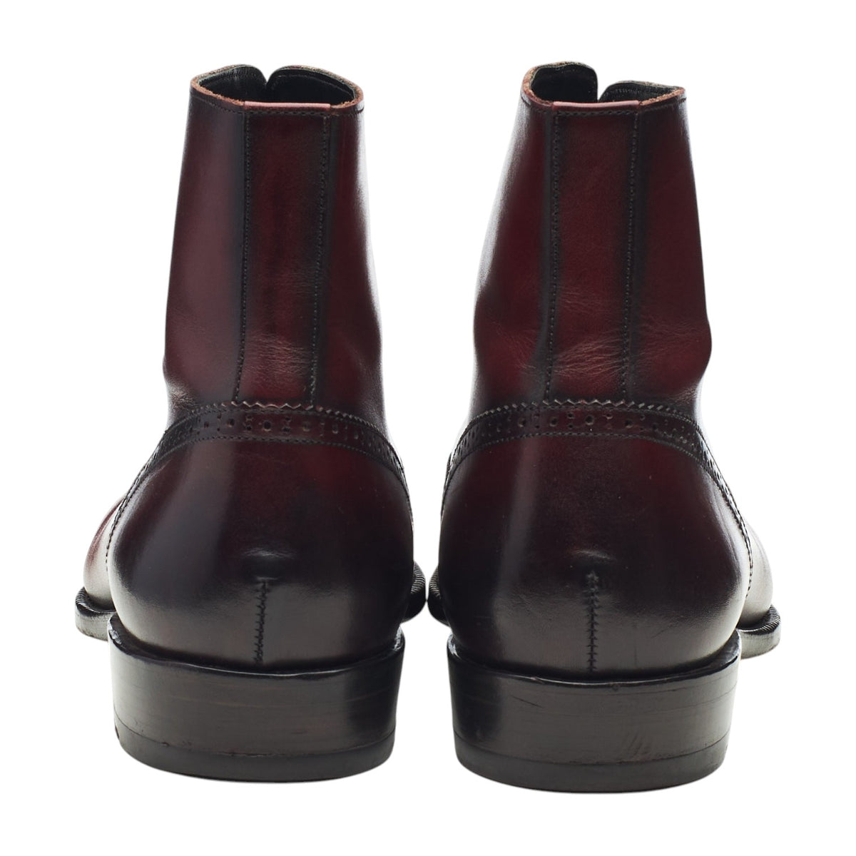 'BTS 226' Burgundy Leather Balmoral Boots UK 6.5