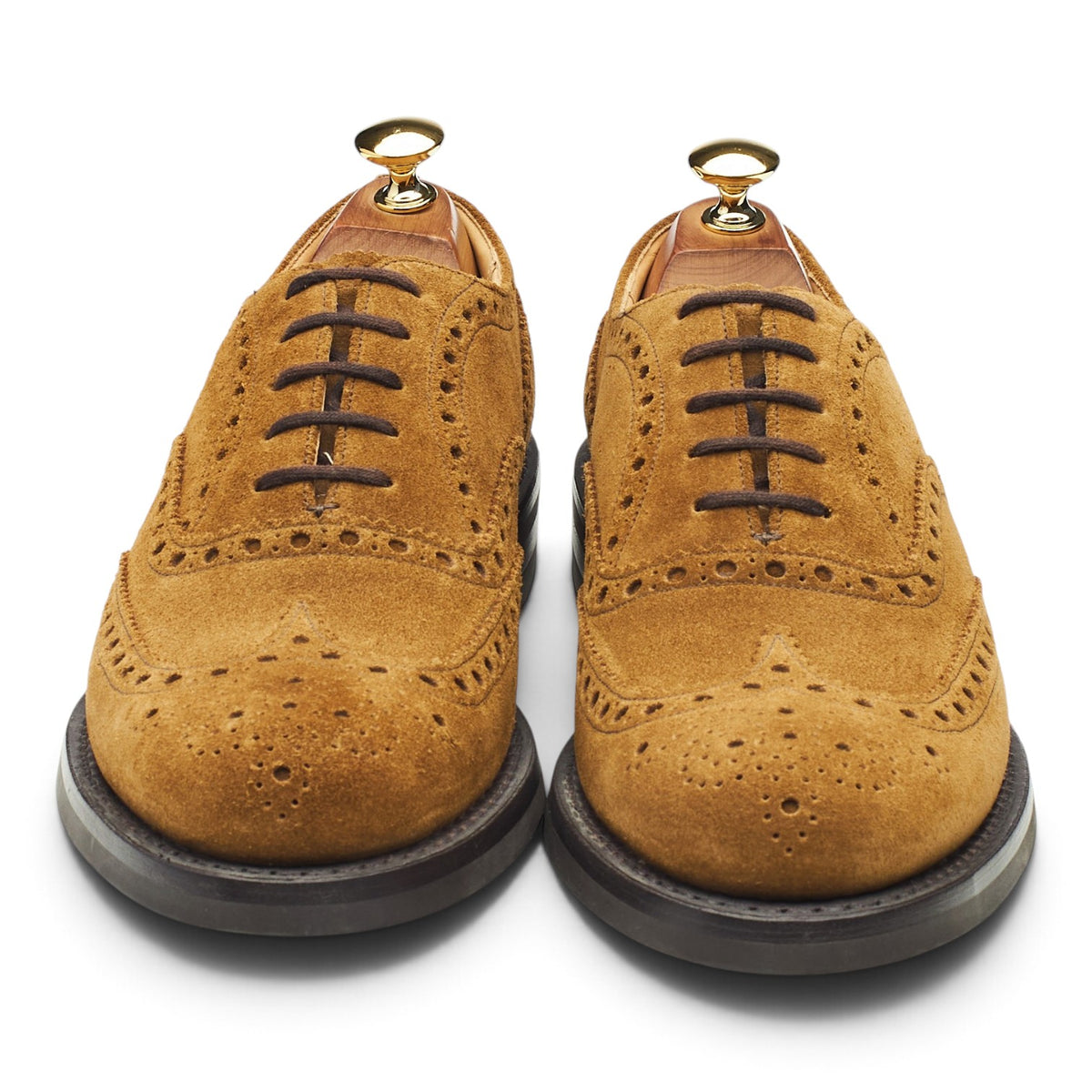 'Amersham' Snuff Brown Suede Oxford Brogues UK 7 F