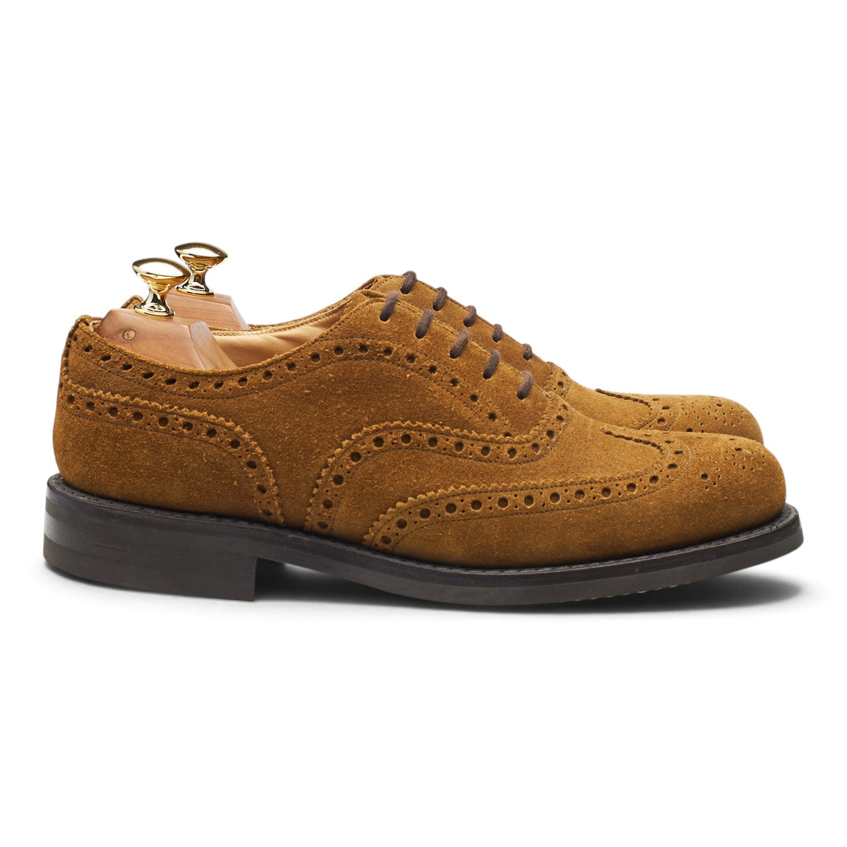 'Amersham' Snuff Brown Suede Oxford Brogues UK 7 F