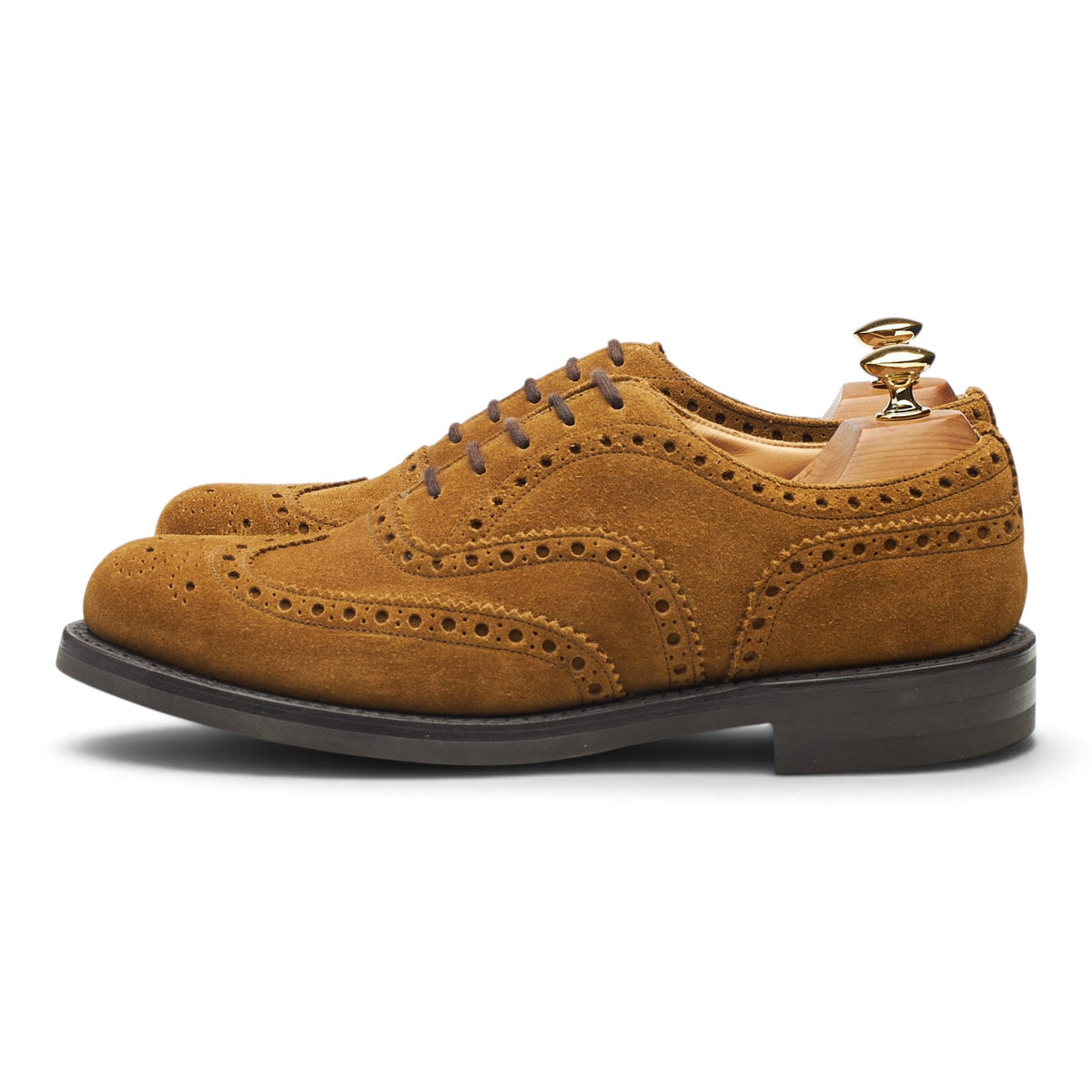 'Amersham' Snuff Brown Suede Oxford Brogues UK 7 F