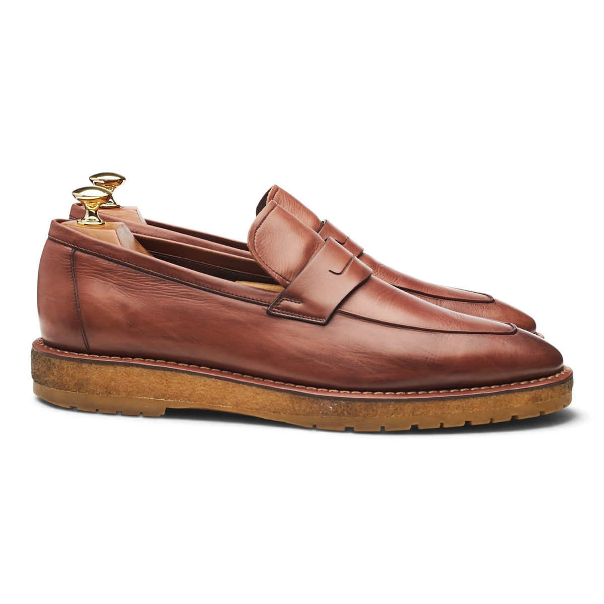 Brown Leather Loafers UK 9