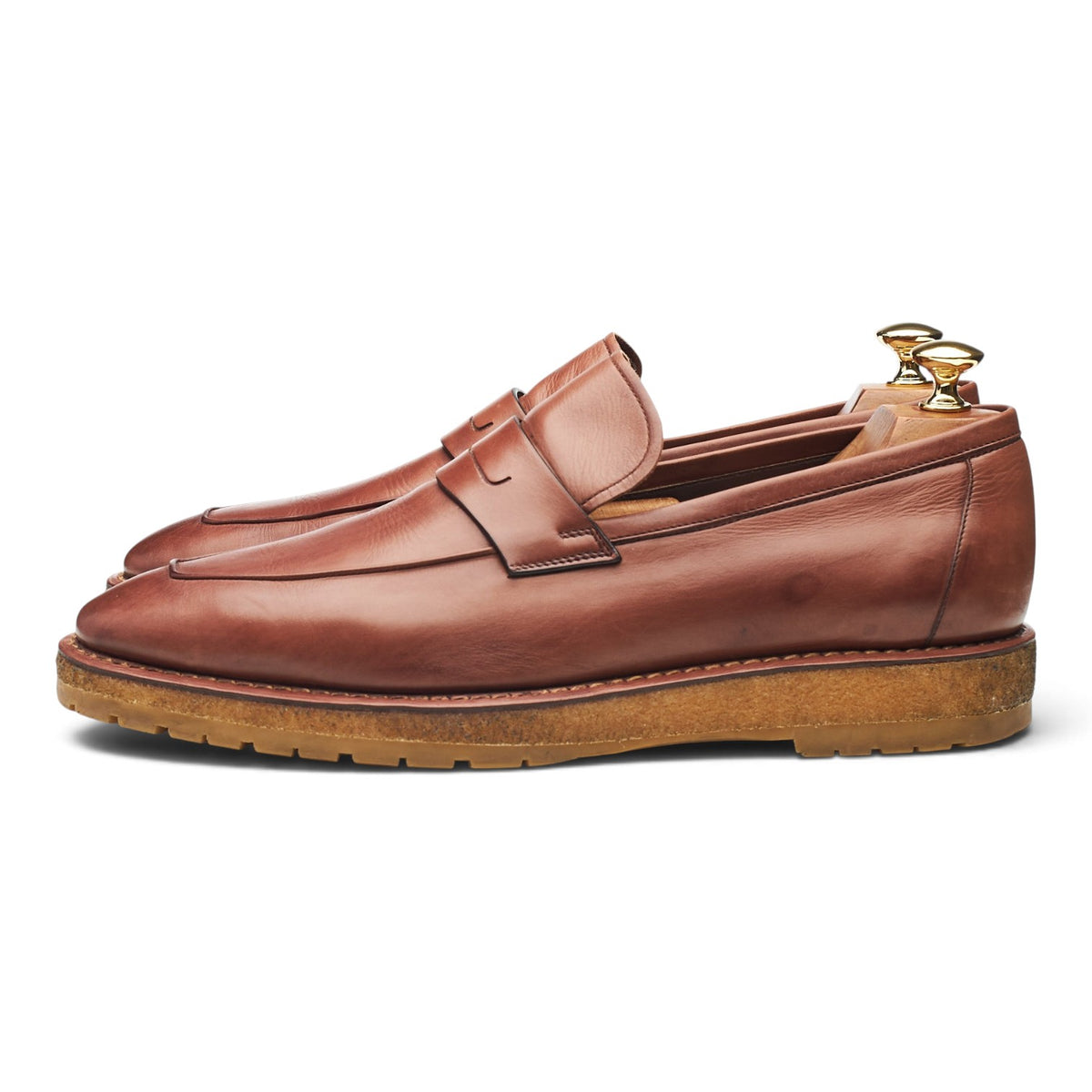 Brown Leather Loafers UK 9