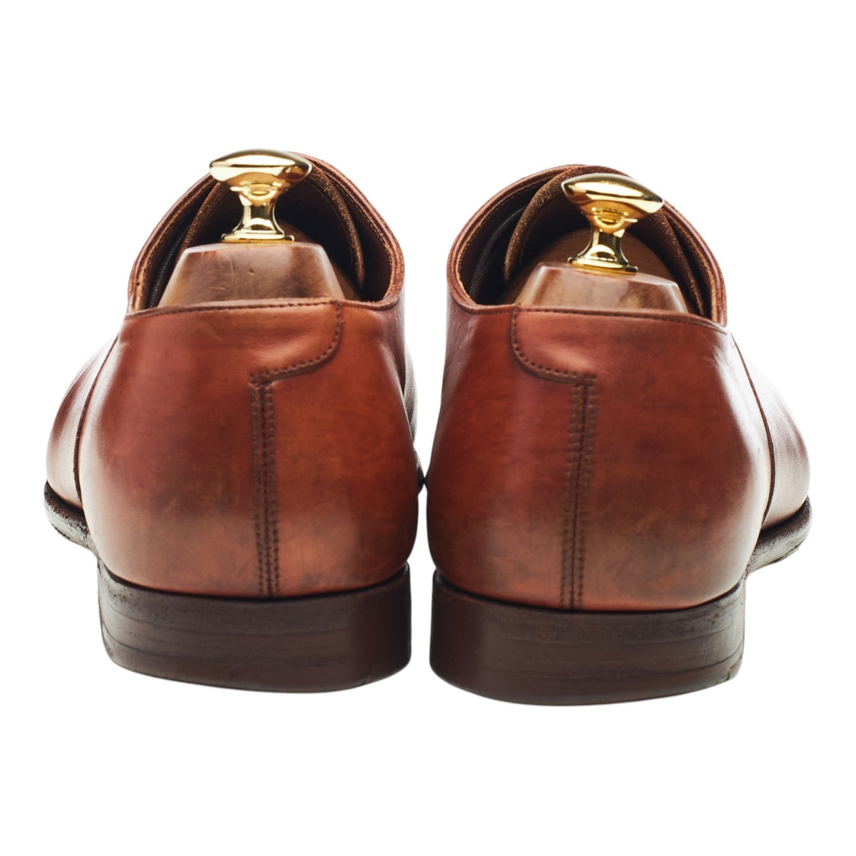 'Belgrave' Tan Brown Leather Oxford Brogues UK 9.5 E