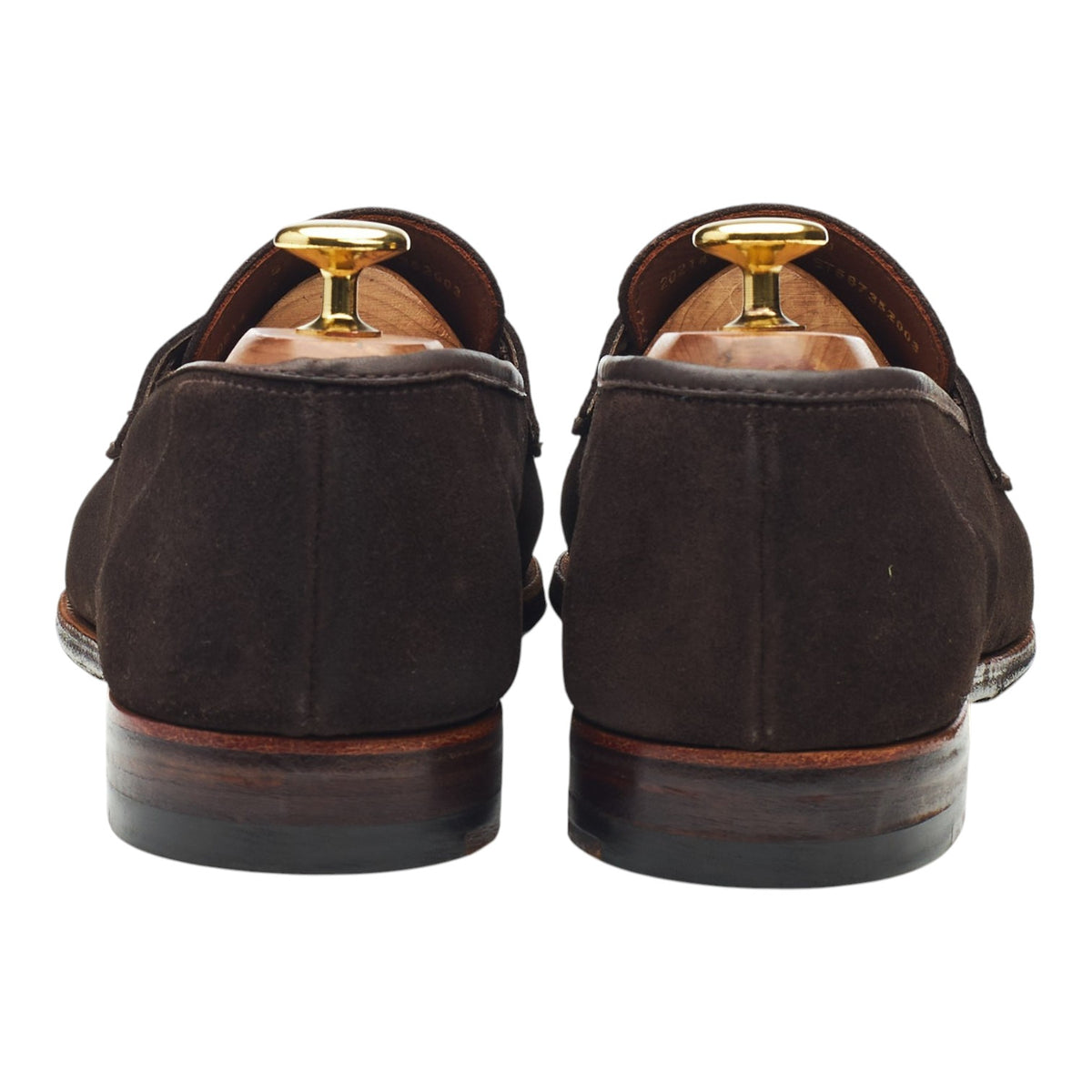 'Seaton' Dark Brown Suede Loafers UK 8 E