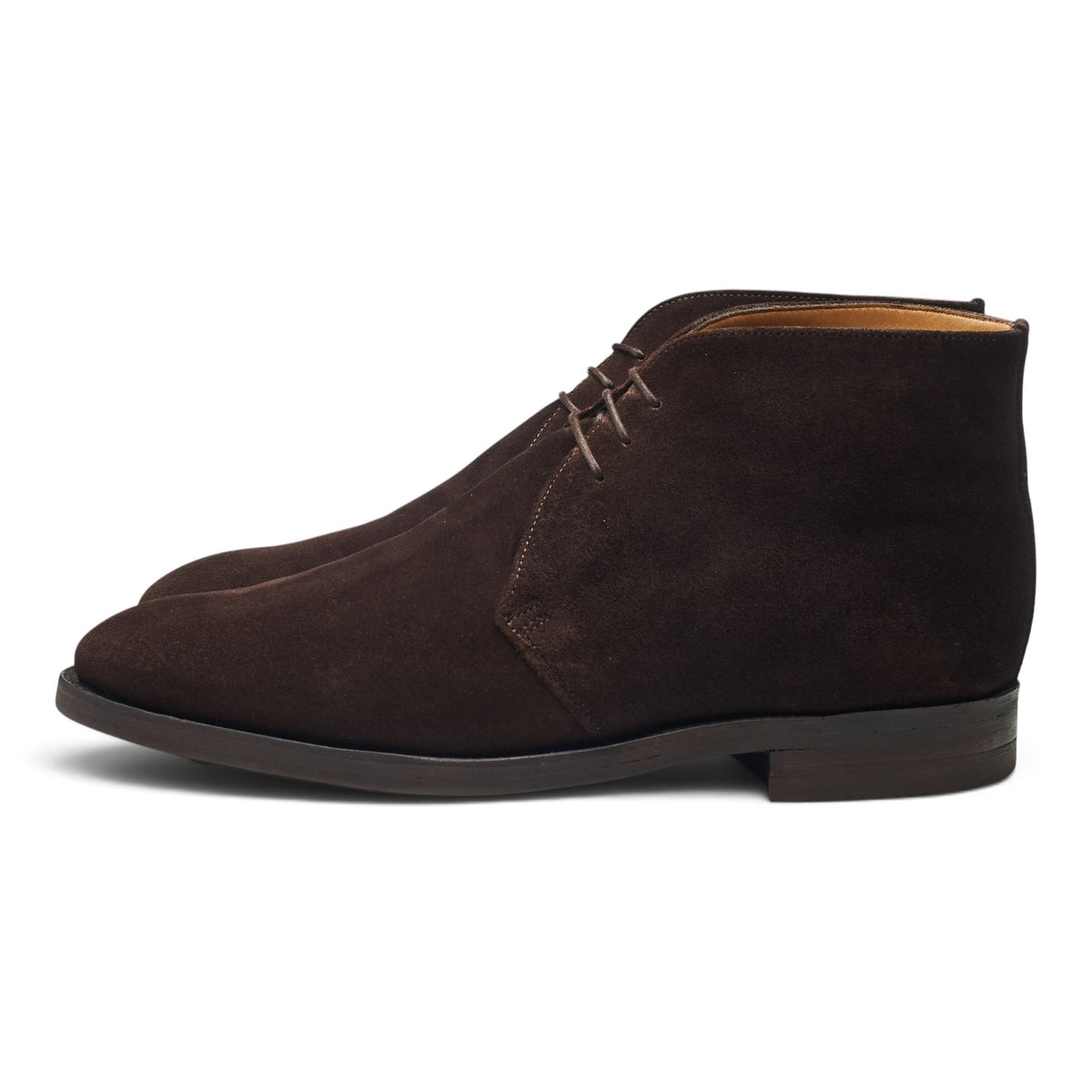 'Guildford' Dark Brown Suede Chukka Boots UK 10.5 F