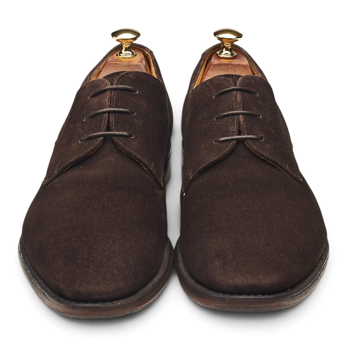 'Paris' Dark Brown Suede Derby UK 9.5 F