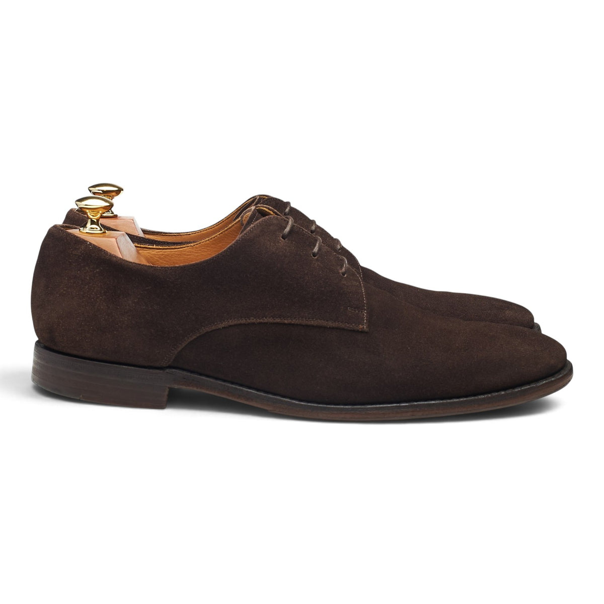 'Paris' Dark Brown Suede Derby UK 9.5 F