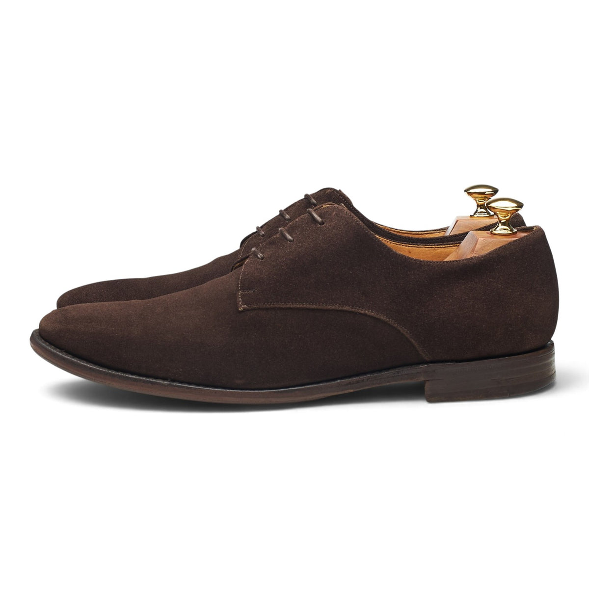 'Paris' Dark Brown Suede Derby UK 9.5 F