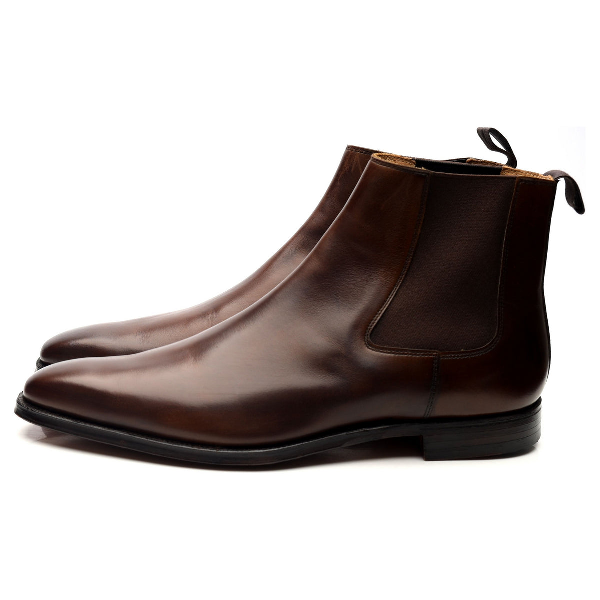 &#39;Lingfield&#39; Dark Brown Leather Chelsea Boots UK 9 E