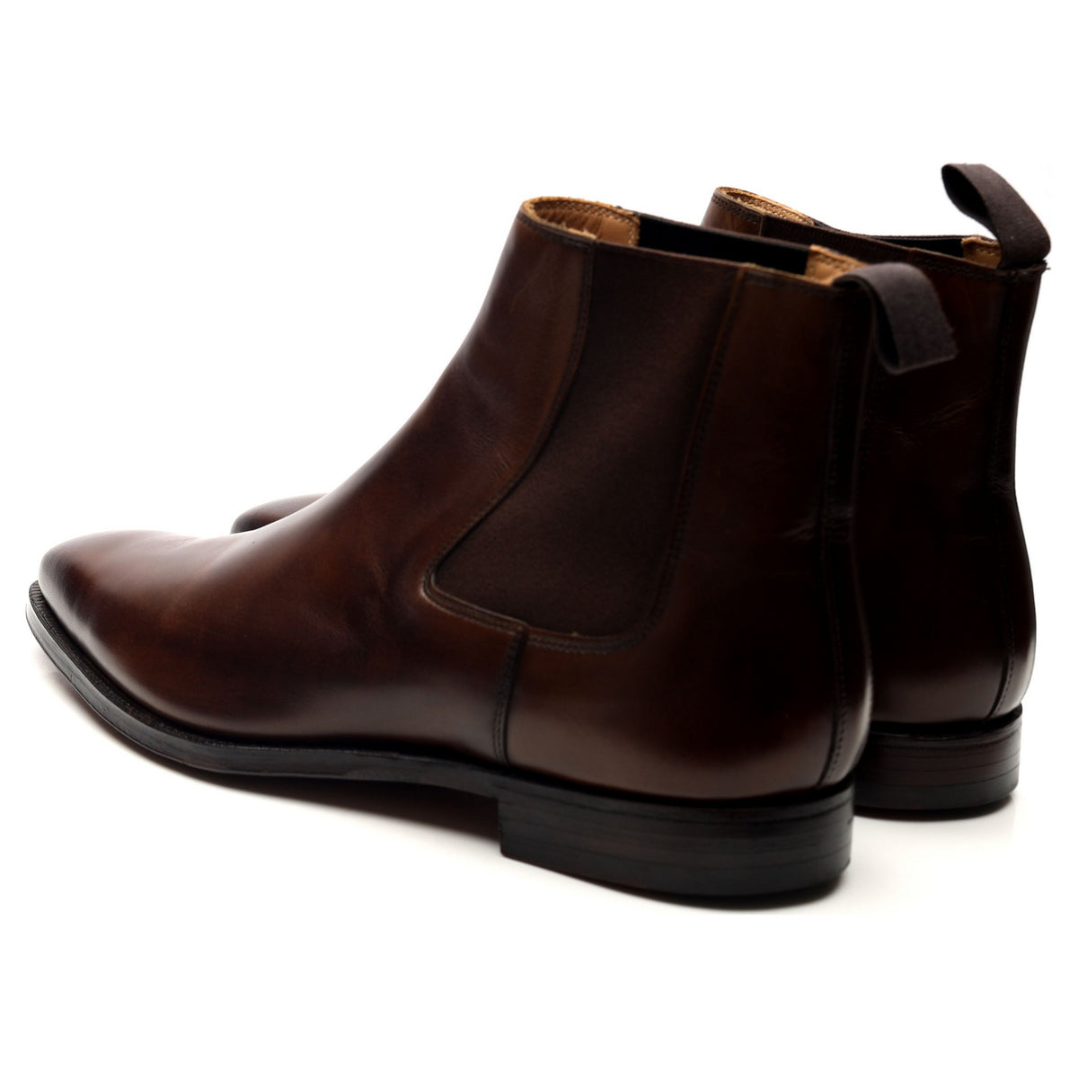 &#39;Lingfield&#39; Dark Brown Leather Chelsea Boots UK 9 E