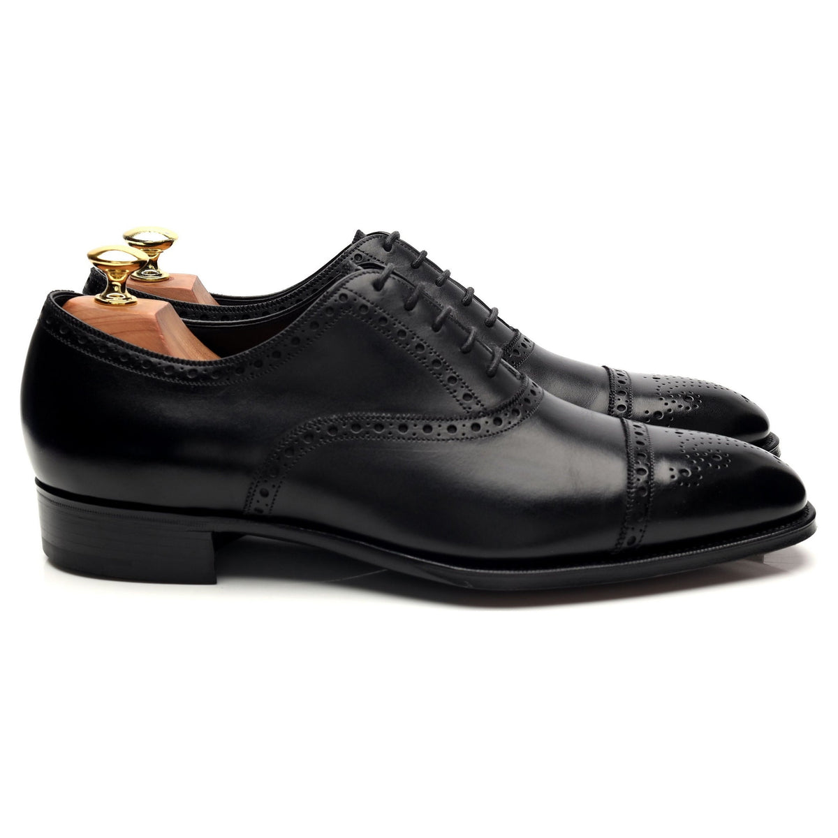 &#39;Burlington&#39; Black Leather Oxford Brogues UK 8.5 E