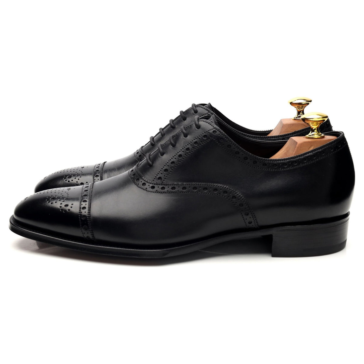 &#39;Burlington&#39; Black Leather Oxford Brogues UK 8.5 E