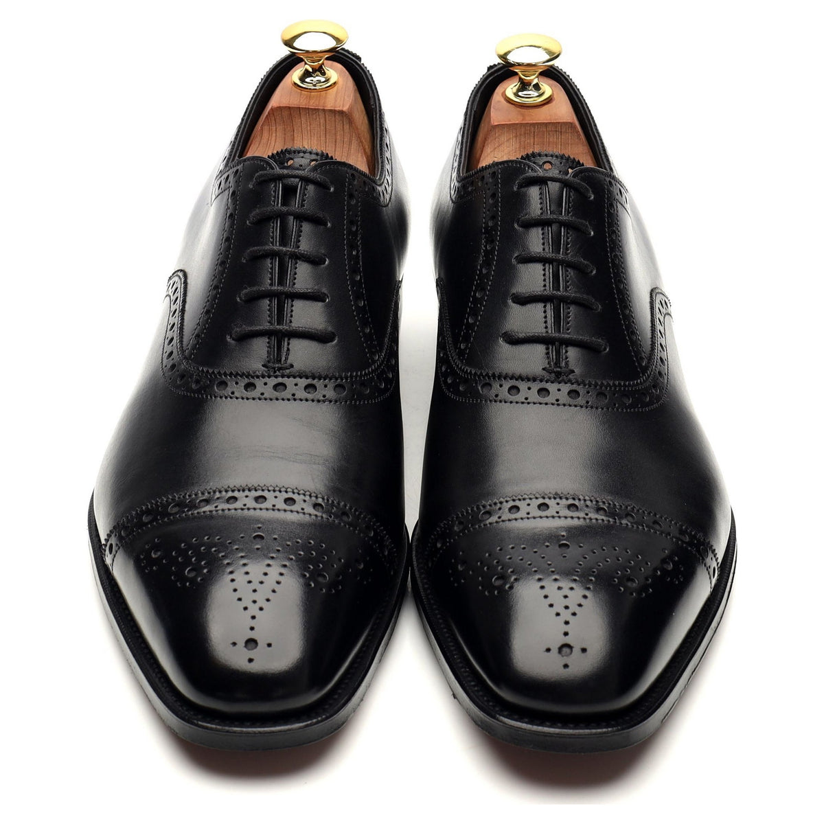 &#39;Burlington&#39; Black Leather Oxford Brogues UK 8.5 E