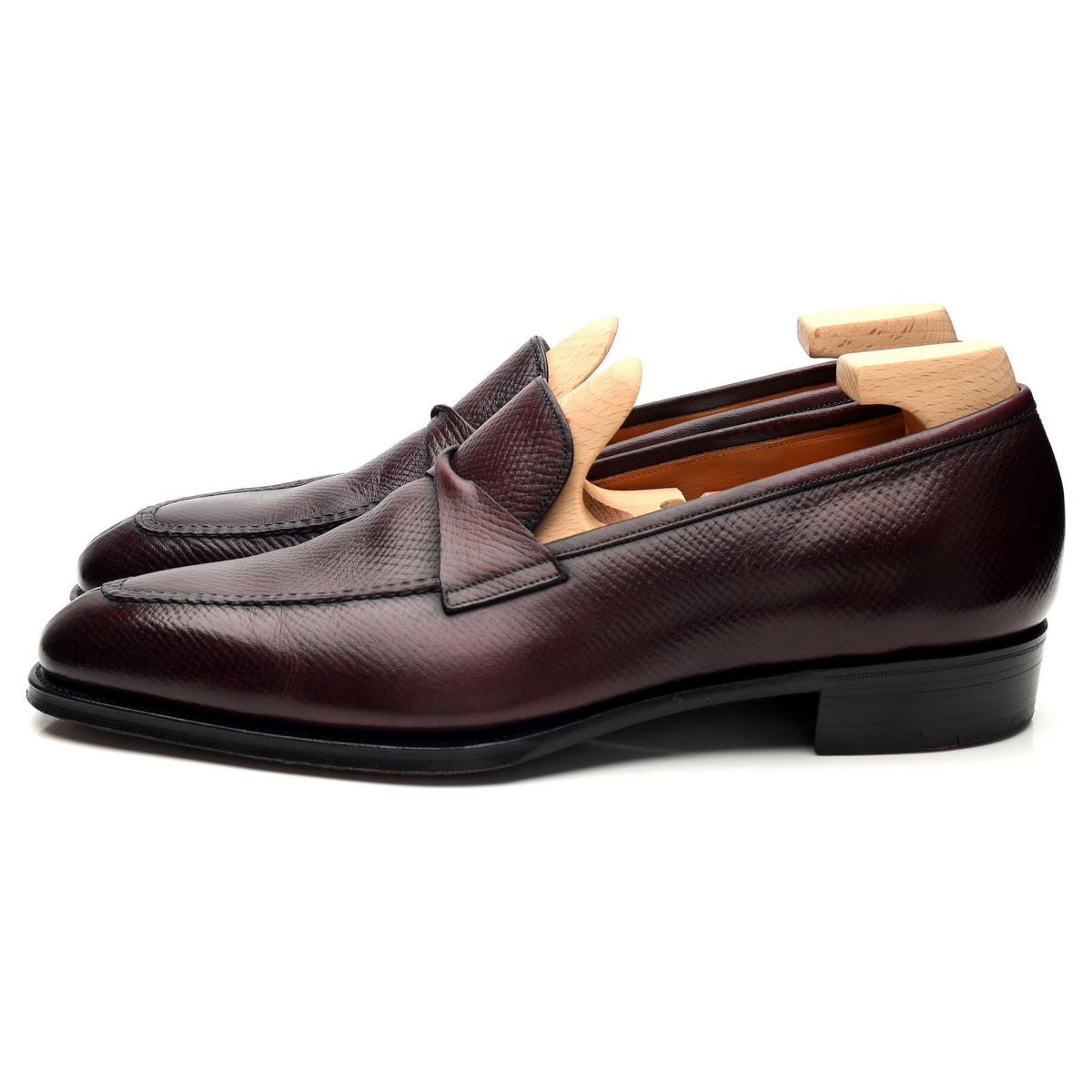 &#39;Antibes 2&#39; Burgundy Leather Loafers UK 8.5 E