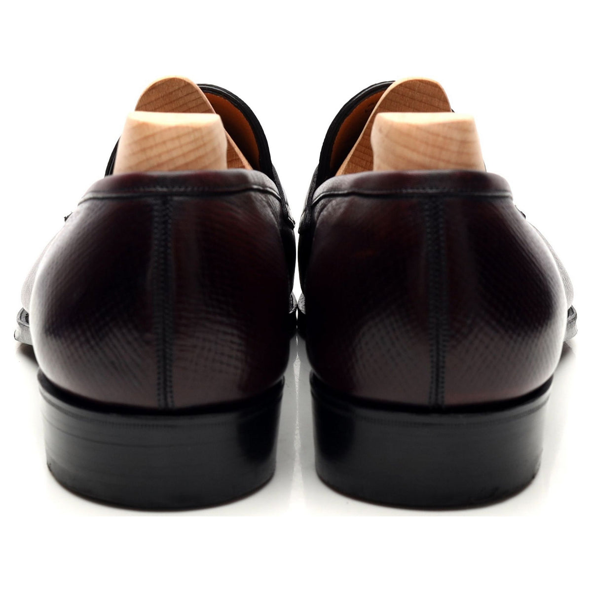 &#39;Antibes 2&#39; Burgundy Leather Loafers UK 8.5 E