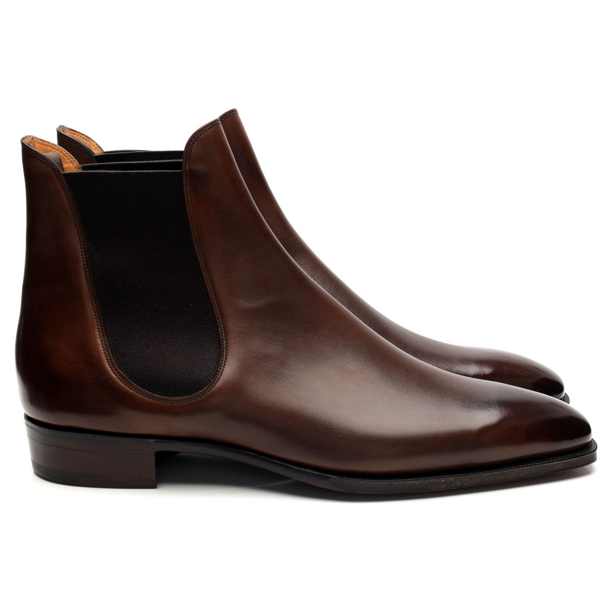 &#39;Burnham&#39; Dark Brown Leather Chelsea Boots UK 8.5 E