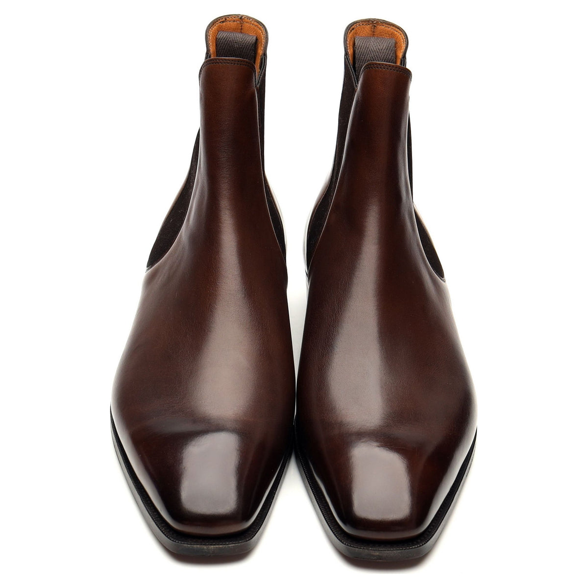 &#39;Burnham&#39; Dark Brown Leather Chelsea Boots UK 8.5 E