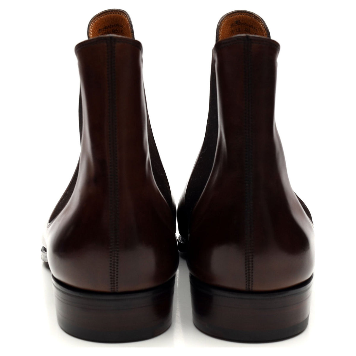 &#39;Burnham&#39; Dark Brown Leather Chelsea Boots UK 8.5 E