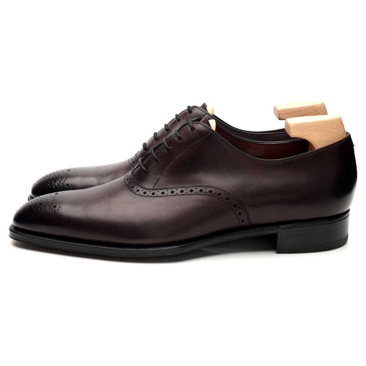 &#39;Hilton&#39; Burgundy Leather Oxford UK 8.5 E