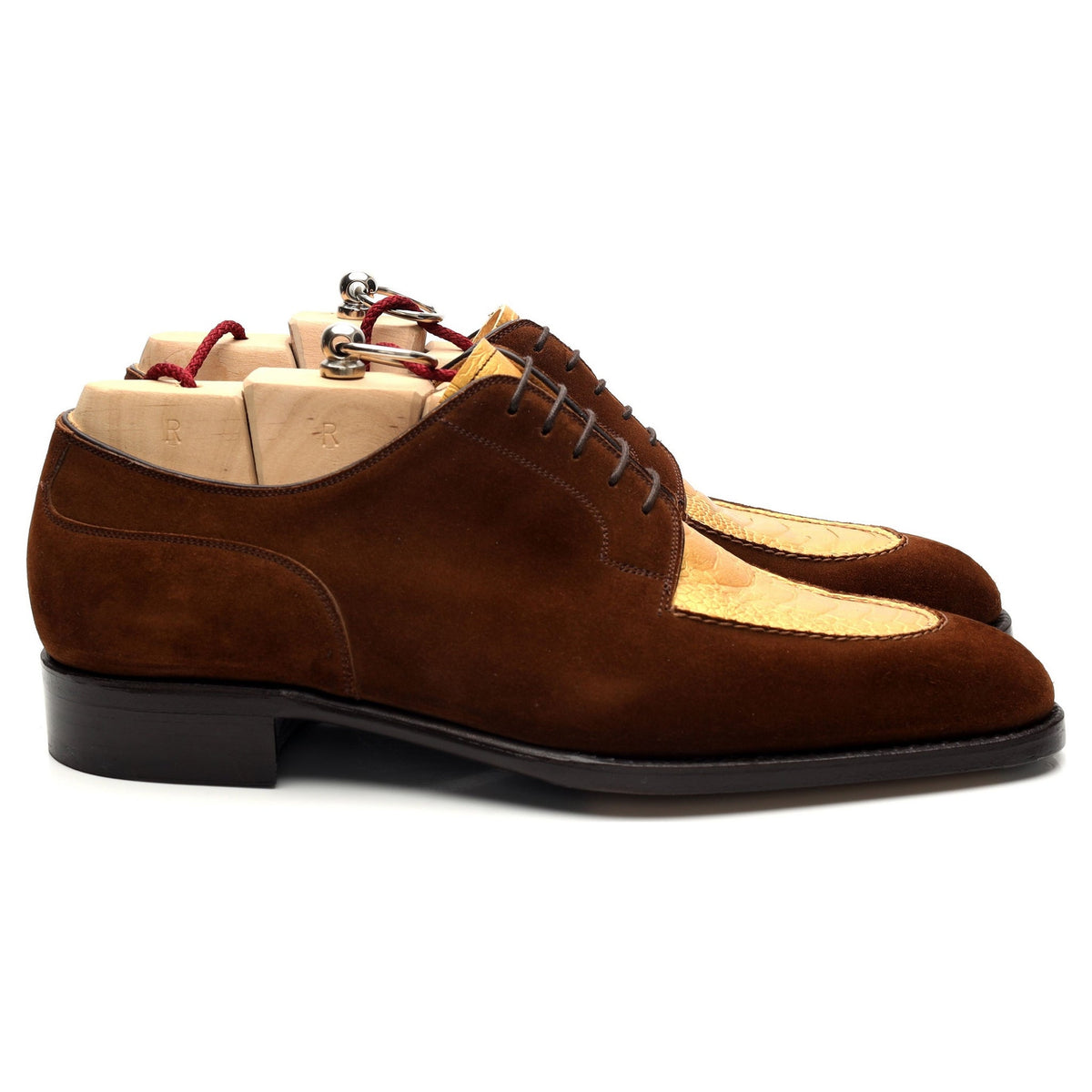 &#39;Kaan&#39; Tan Brown Suede Derby UK 8 EU 42