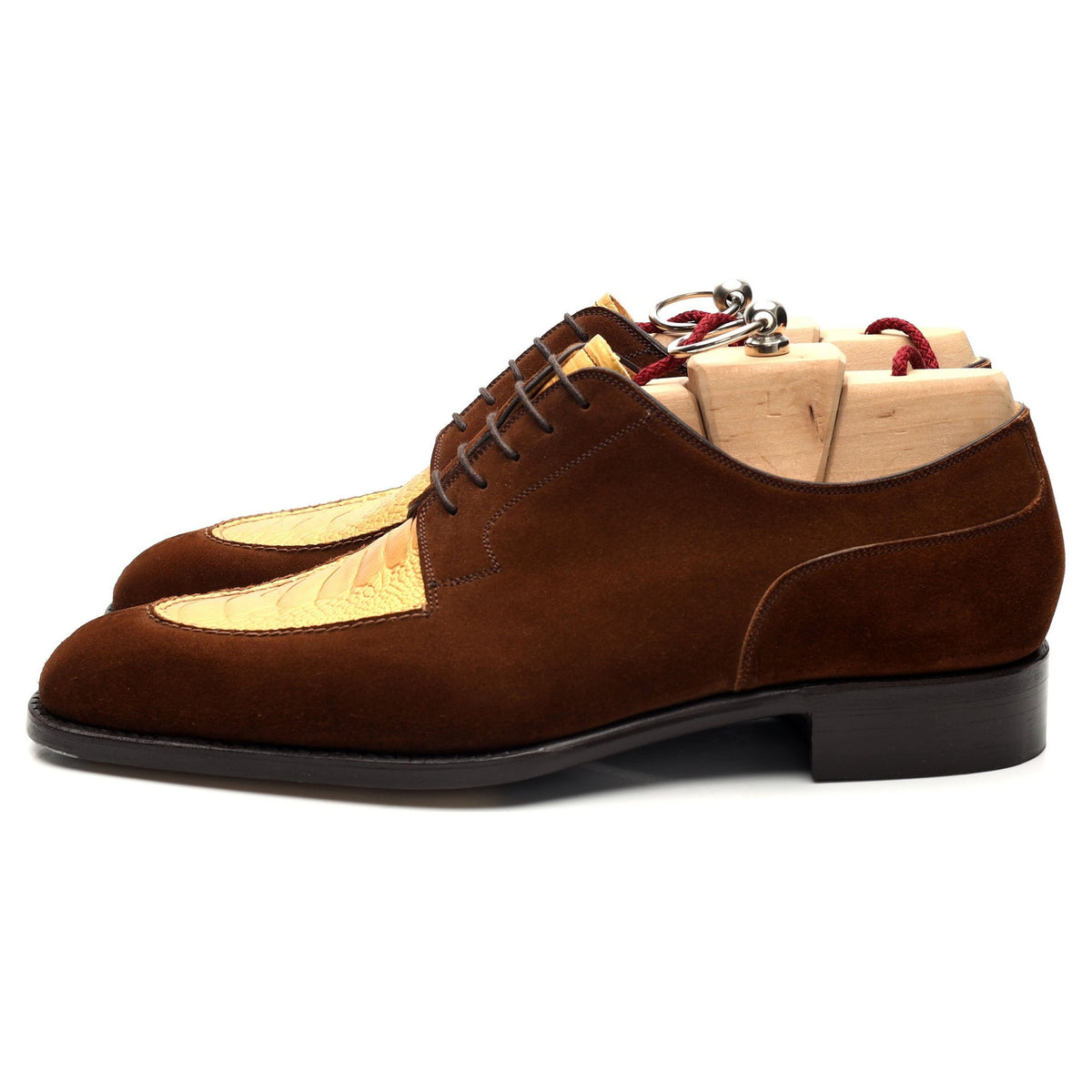 &#39;Kaan&#39; Tan Brown Suede Derby UK 8 EU 42