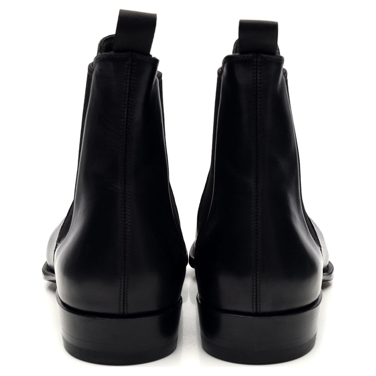 &#39;BTS 211&#39; Black Leather Chelsea Boots UK 8.5