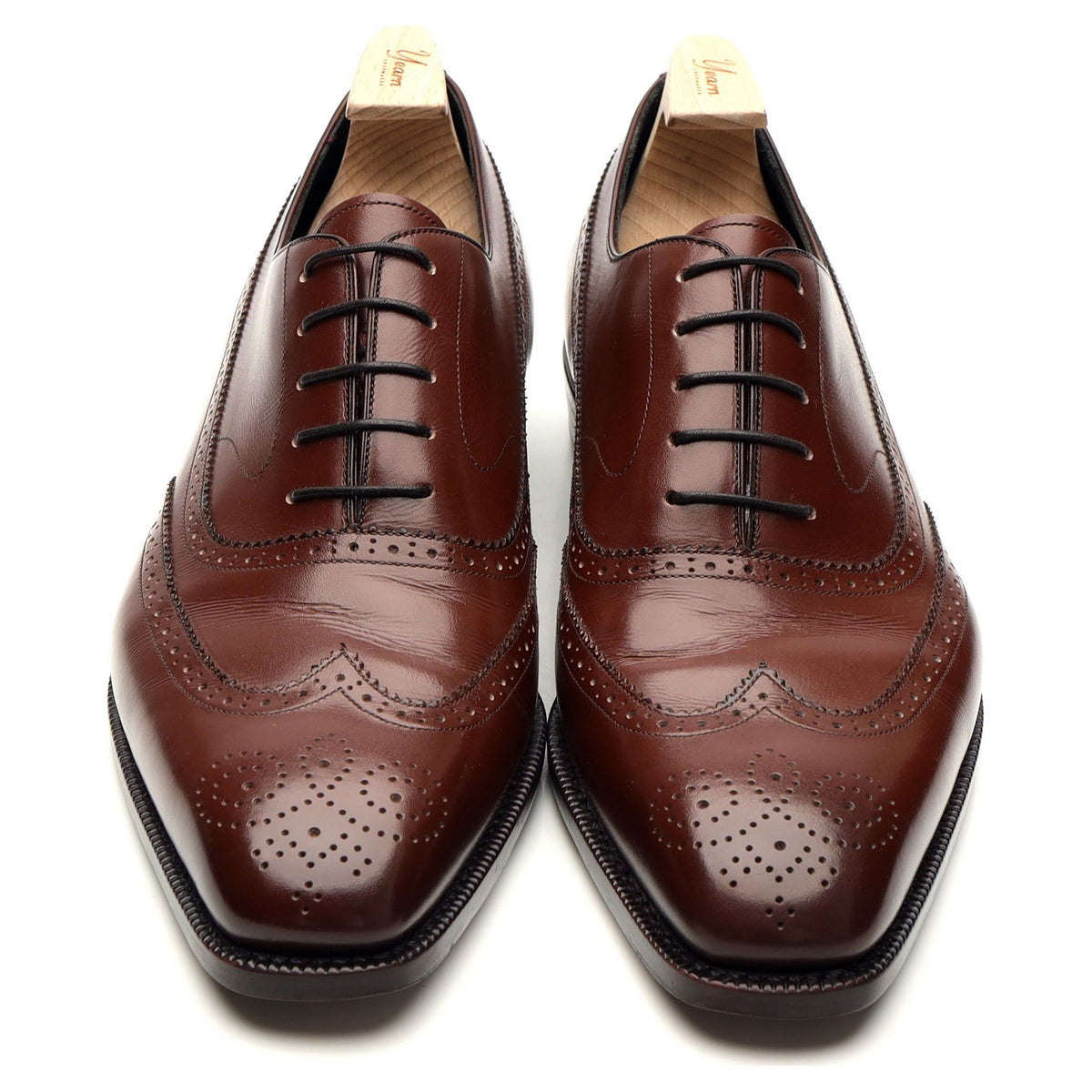 &#39;OXF 593&#39; Brown Leather Oxford Brogues UK 8.5