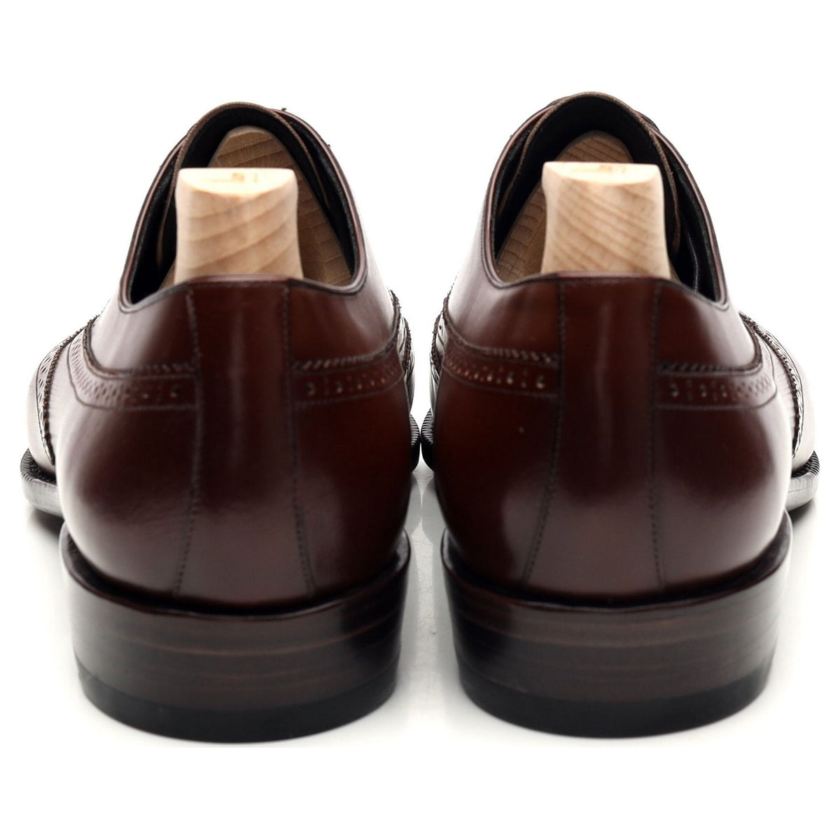 &#39;OXF 593&#39; Brown Leather Oxford Brogues UK 8.5