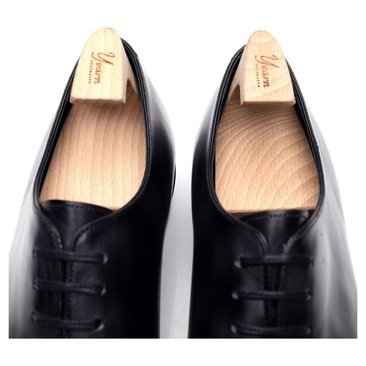 &#39;OXF 215&#39; Black Museum Leather Wholecut Oxford UK 8.5