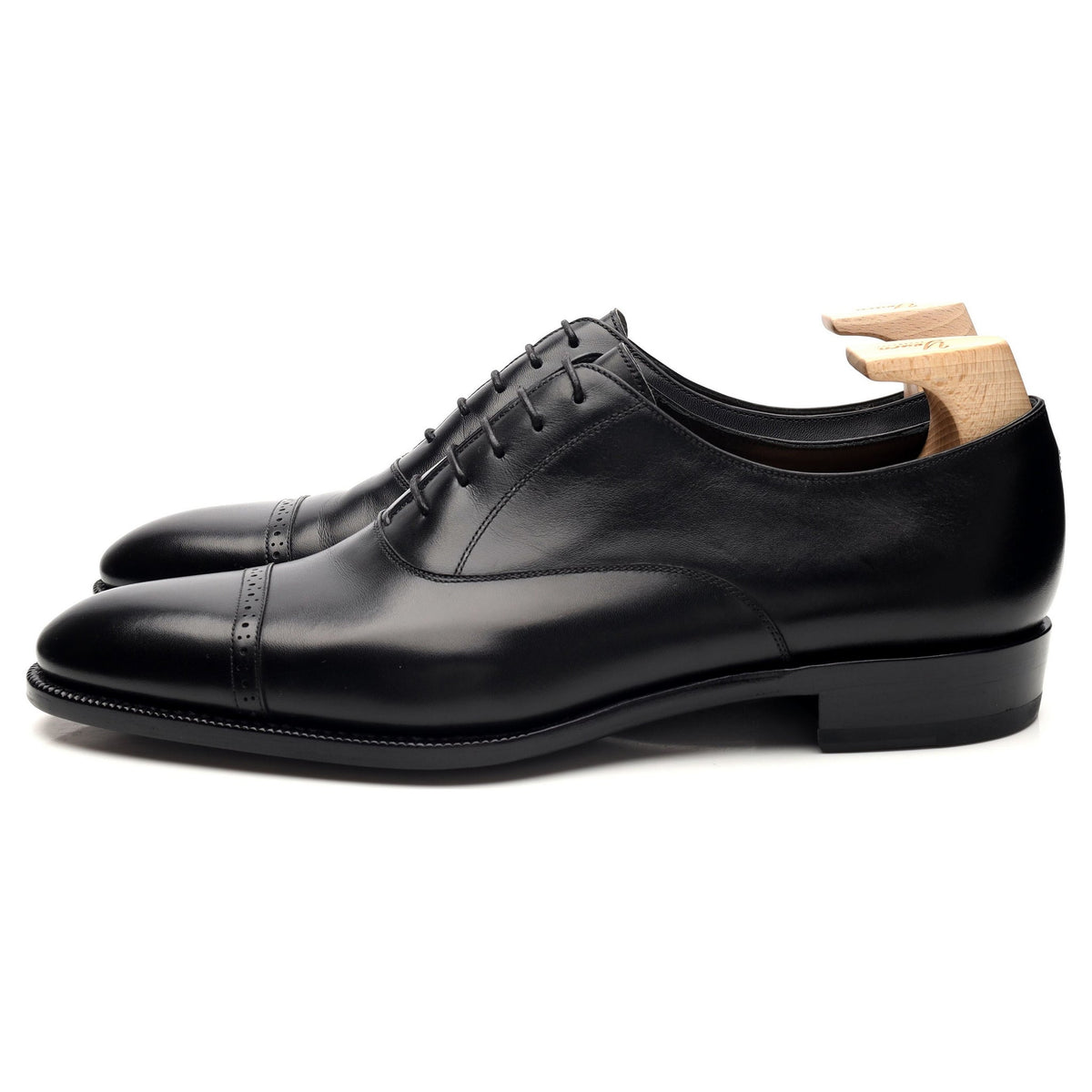 &#39;OXF 221&#39; Black Leather Oxford UK 8.5