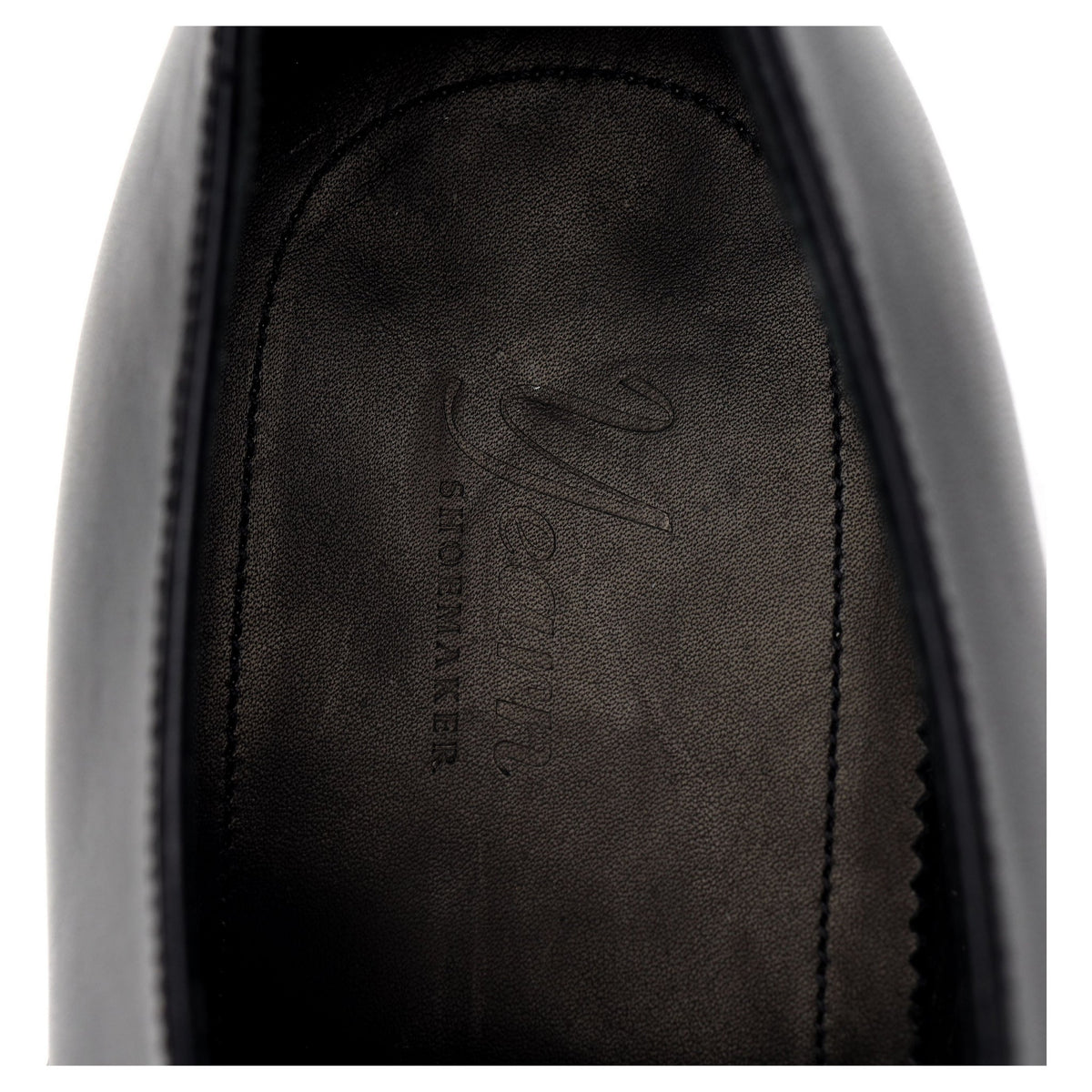 &#39;OXF 221&#39; Black Leather Oxford UK 8.5