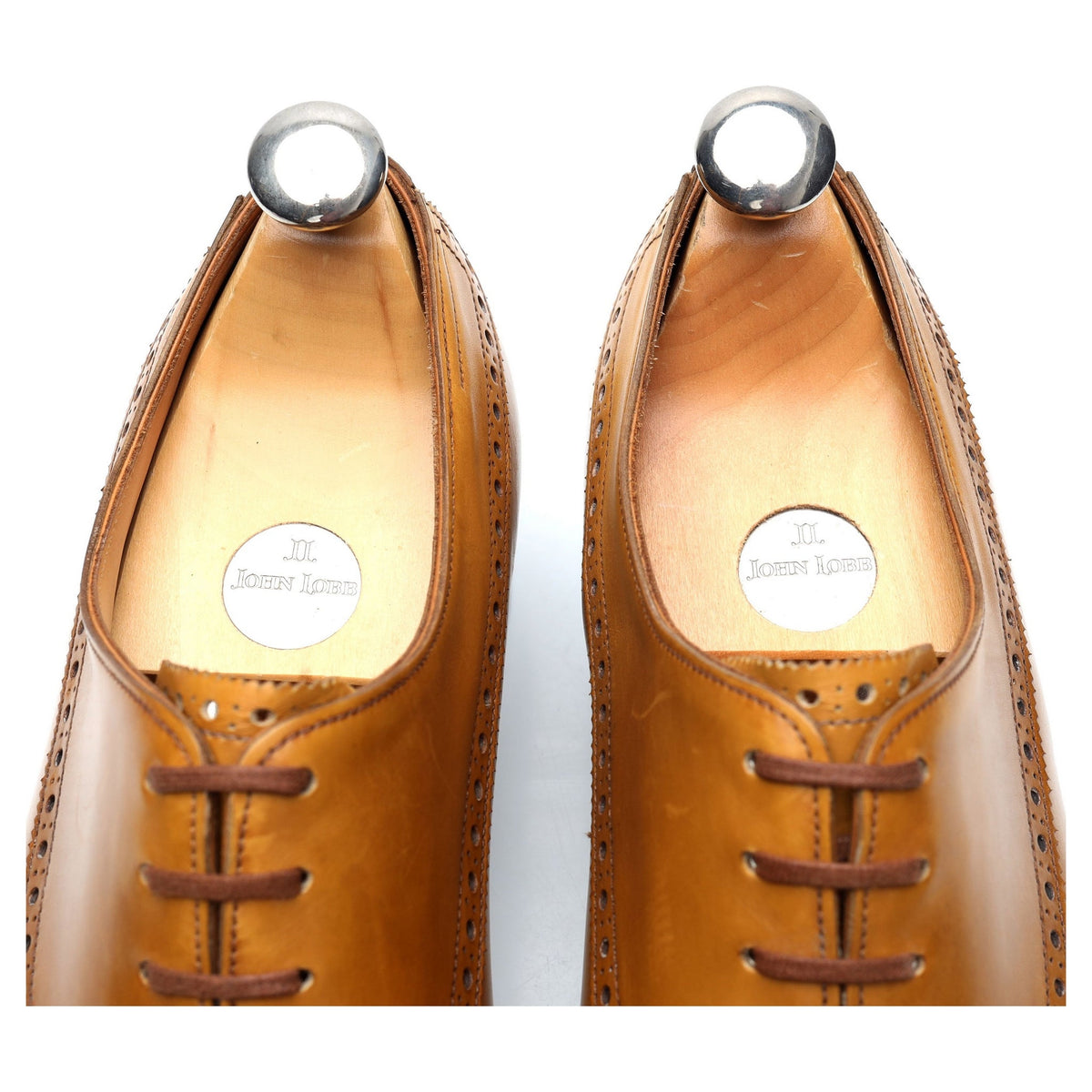 &#39;Westminster&#39; Tan Brown Leather Oxford Brogues UK 9 E