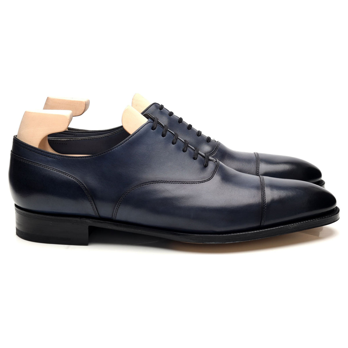 &#39;Alford&#39; Navy Blue Leather Oxford UK 9 E