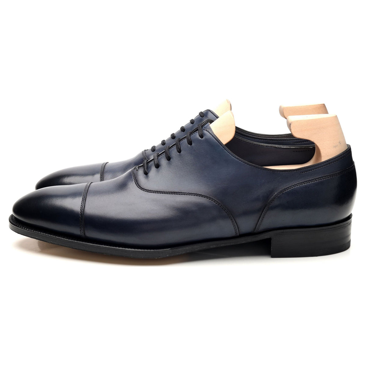 &#39;Alford&#39; Navy Blue Leather Oxford UK 9 E