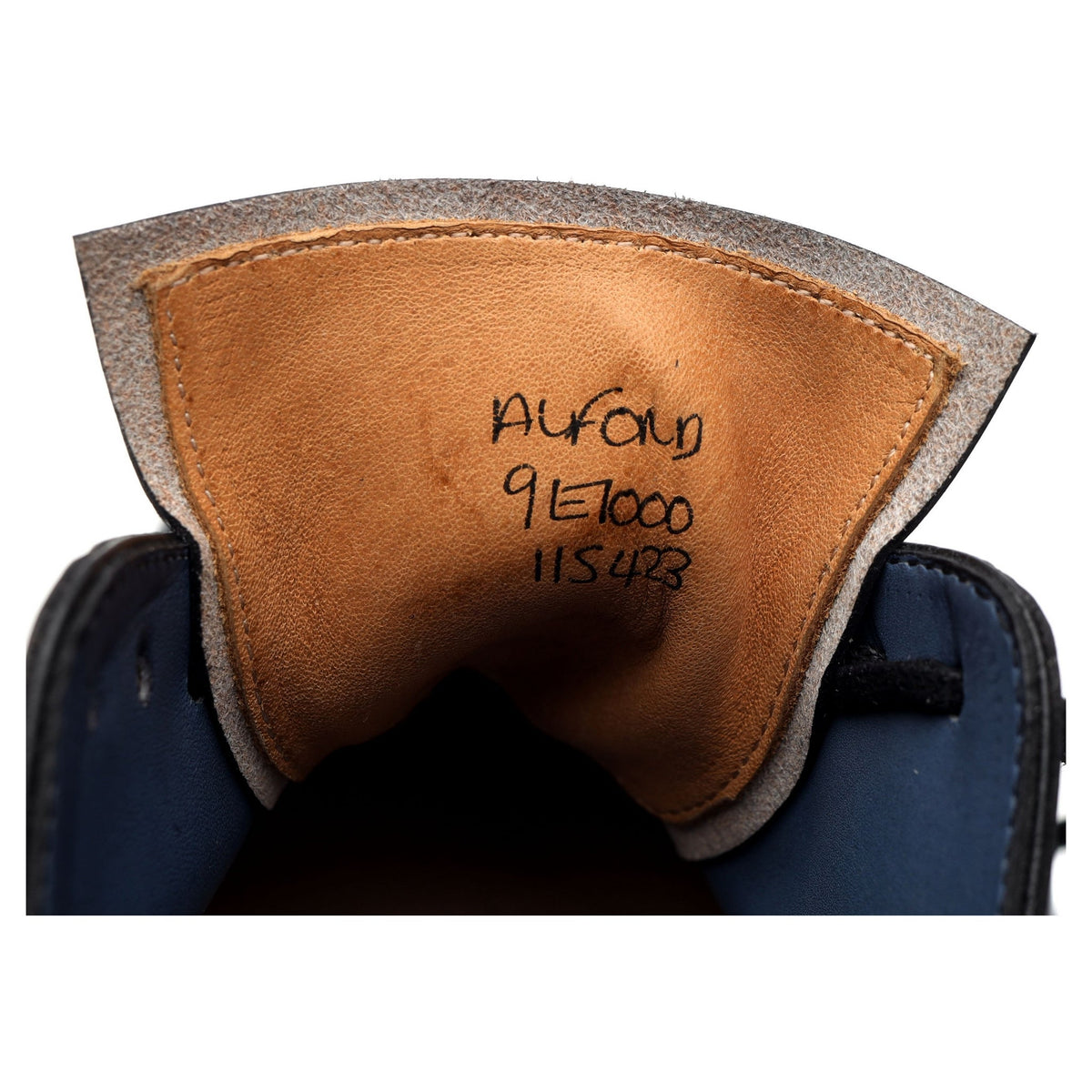 &#39;Alford&#39; Navy Blue Leather Oxford UK 9 E