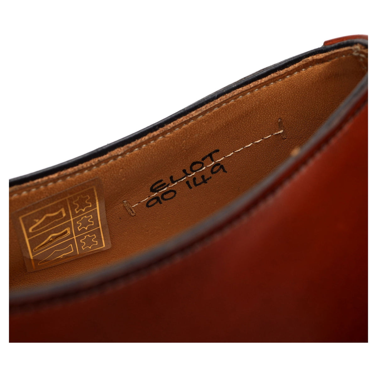 Crown Collection &#39;Eliot&#39; Tan Brown Leather Wholecut Oxford UK 9