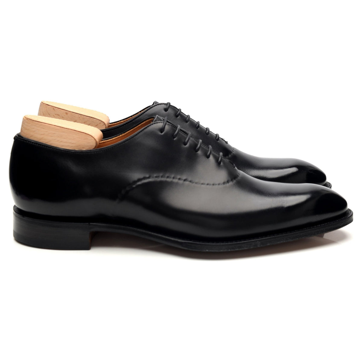 Crown Collection &#39;Eliot&#39; Black Leather Wholecut Oxford UK 9 F