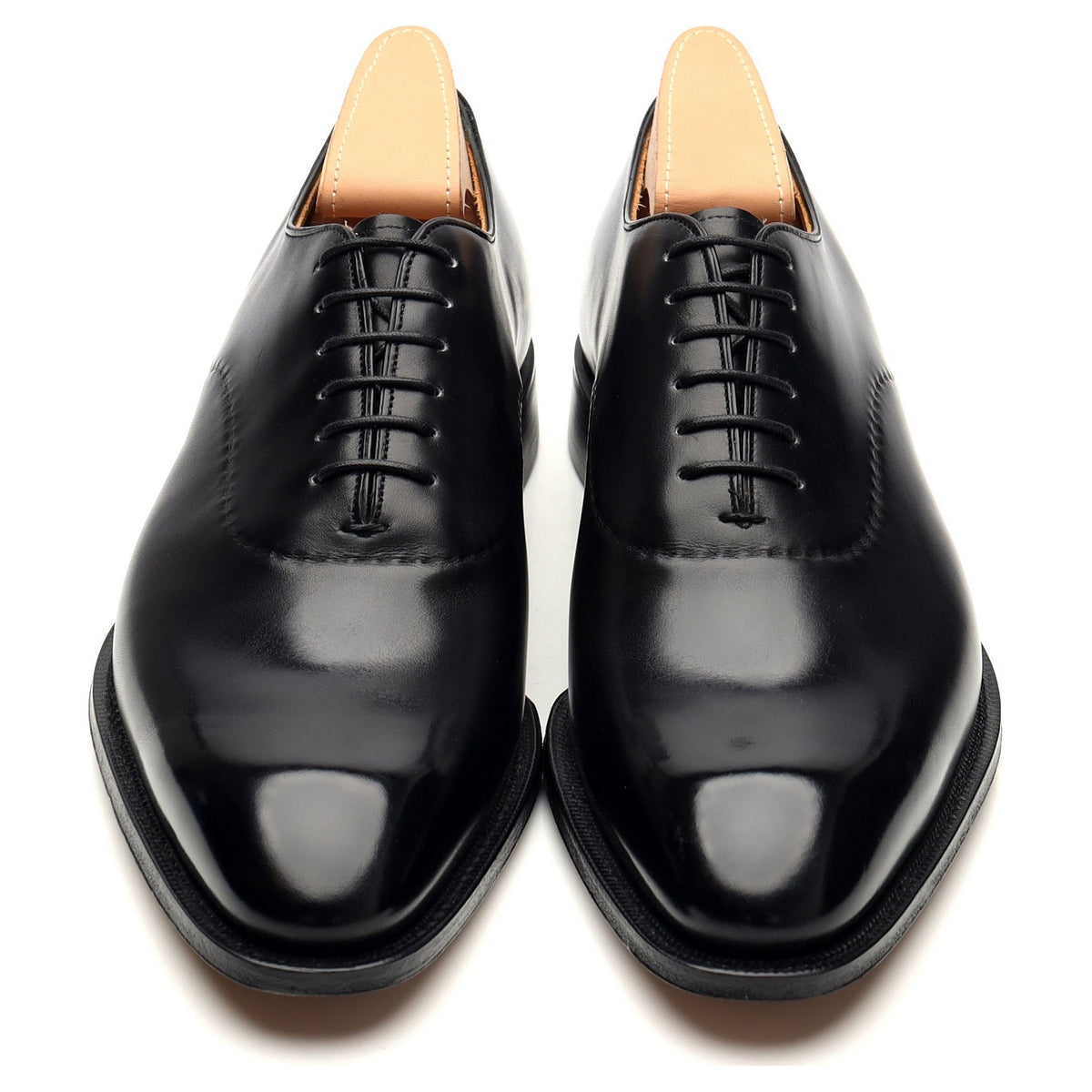 Crown Collection &#39;Eliot&#39; Black Leather Wholecut Oxford UK 9 F