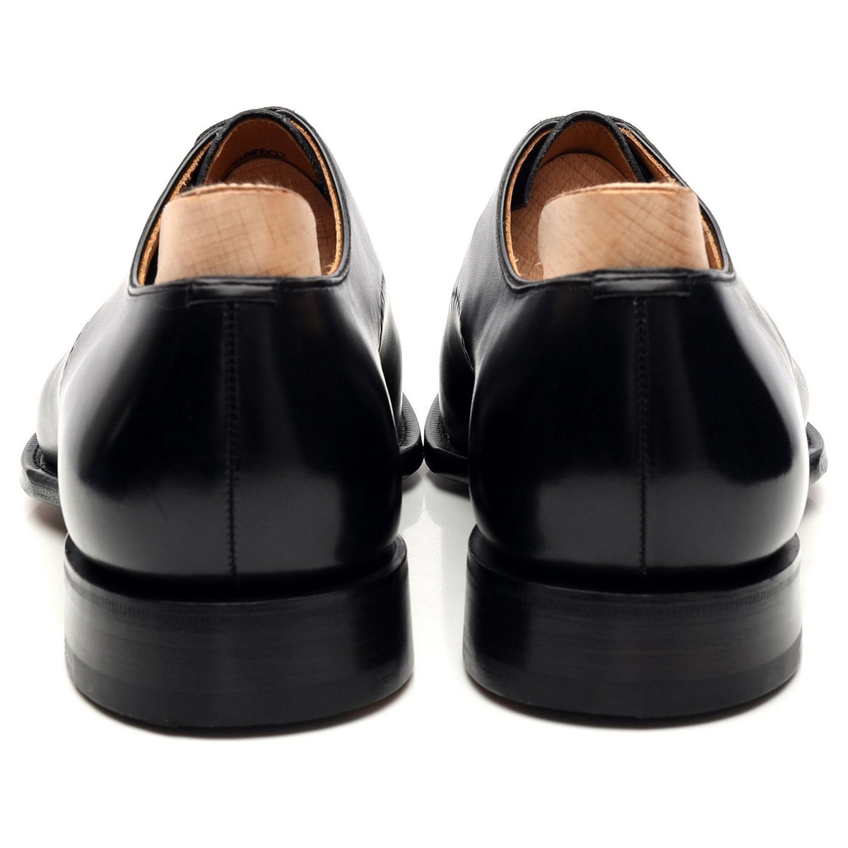 Crown Collection &#39;Eliot&#39; Black Leather Wholecut Oxford UK 9 F