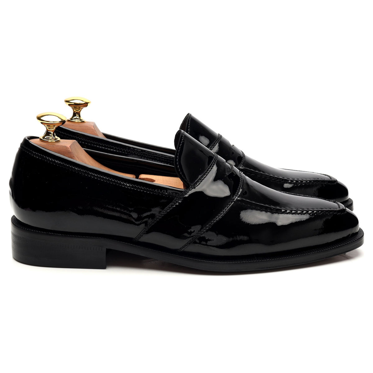 &#39;Ettrick&#39; Black Patent Leather Loafer UK 6