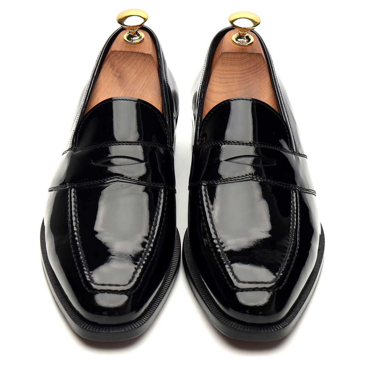 &#39;Ettrick&#39; Black Patent Leather Loafer UK 6