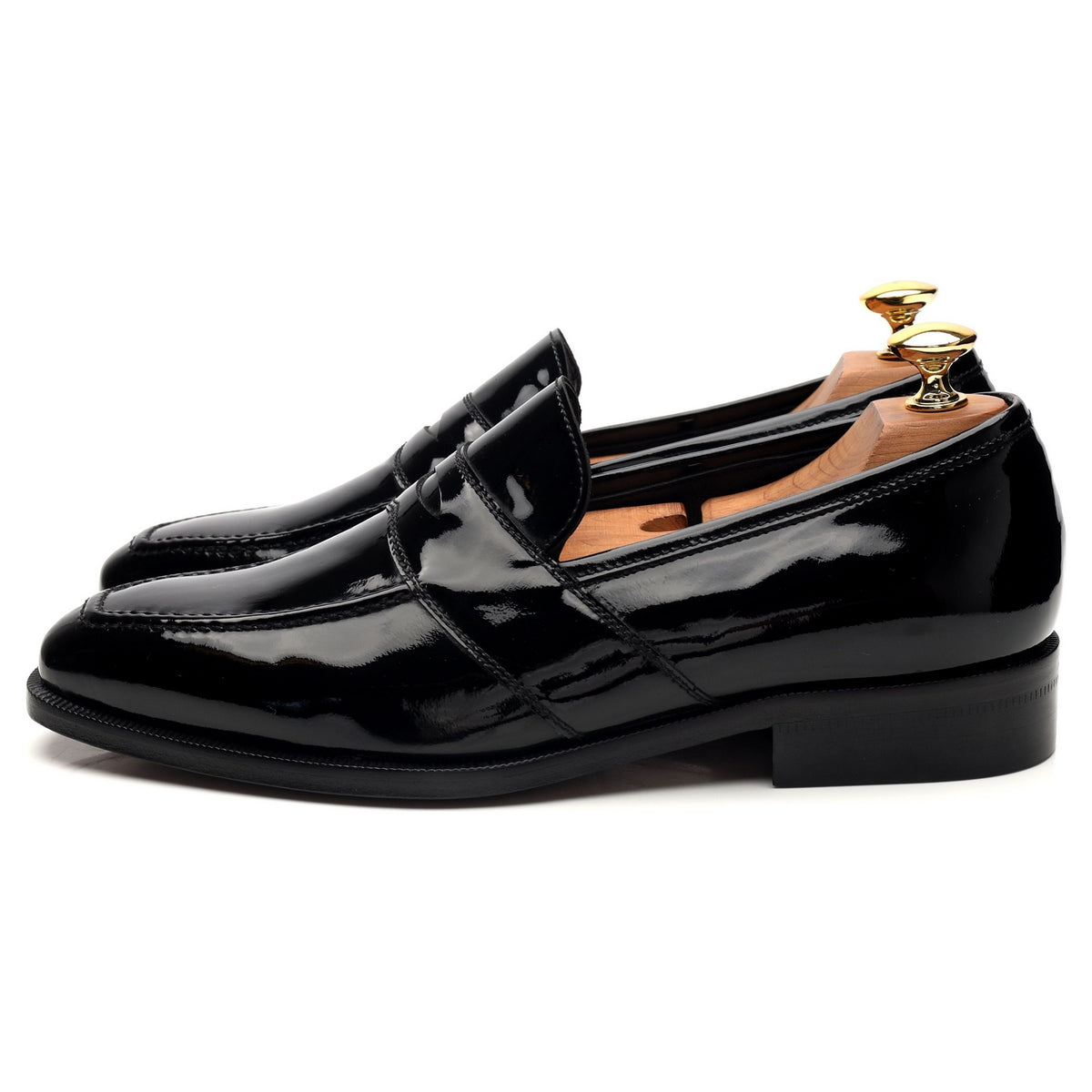 &#39;Ettrick&#39; Black Patent Leather Loafer UK 6