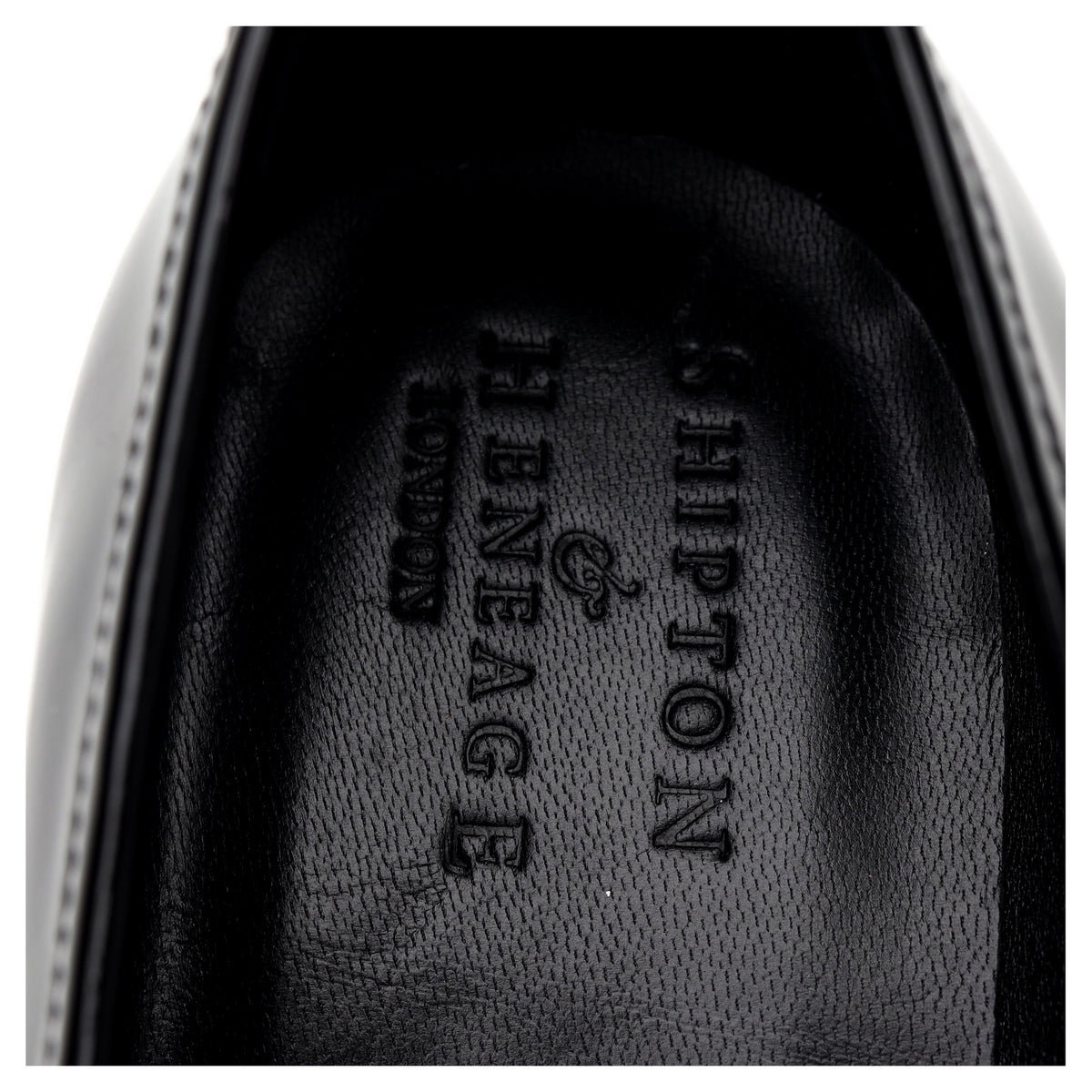 &#39;Ettrick&#39; Black Patent Leather Loafer UK 6