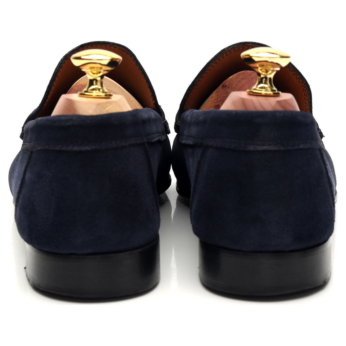 &#39;Milan&#39; Navy Blue Suede Loafer UK 6