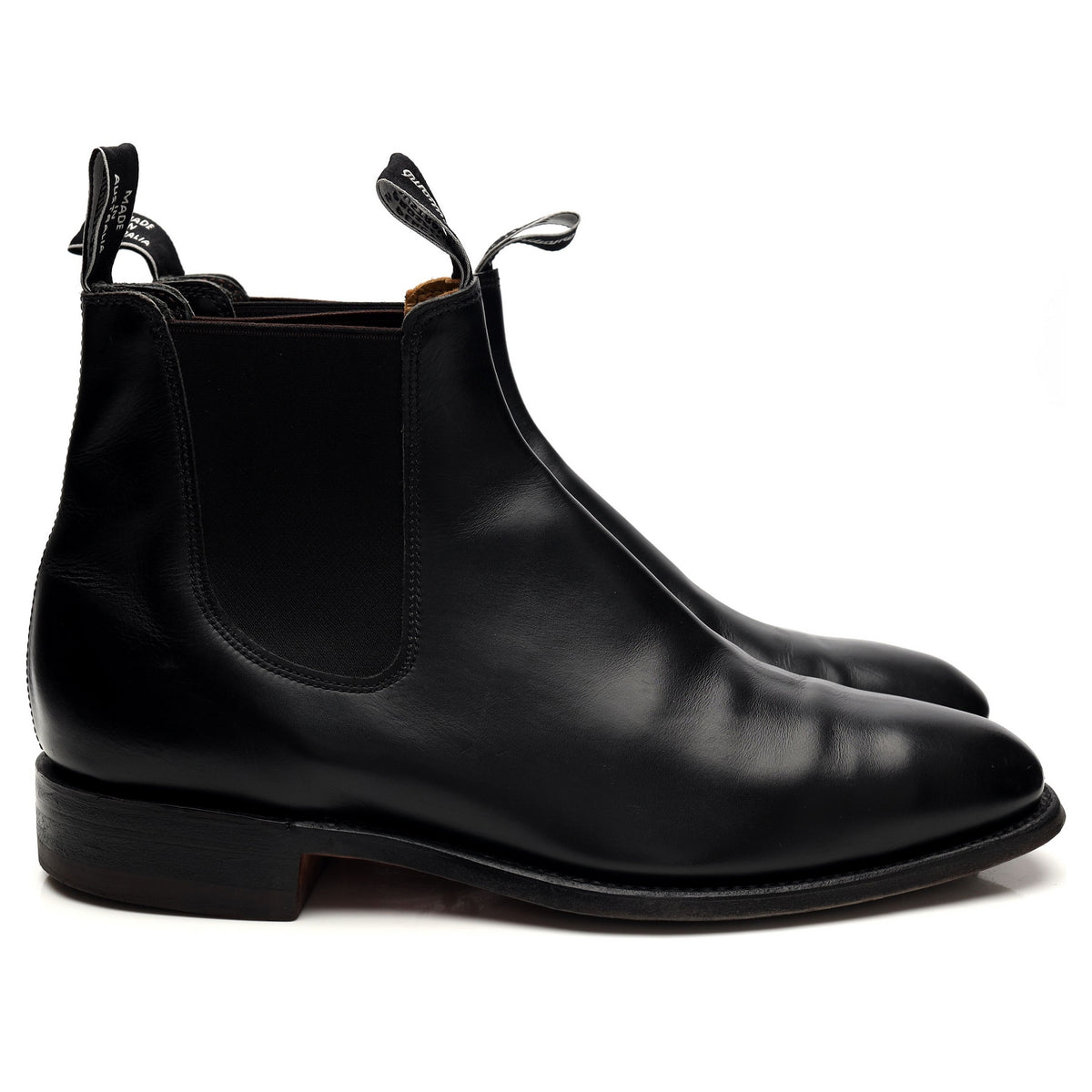 &#39;Craftsman&#39; Black Leather Chelsea Boots UK 10.5 G