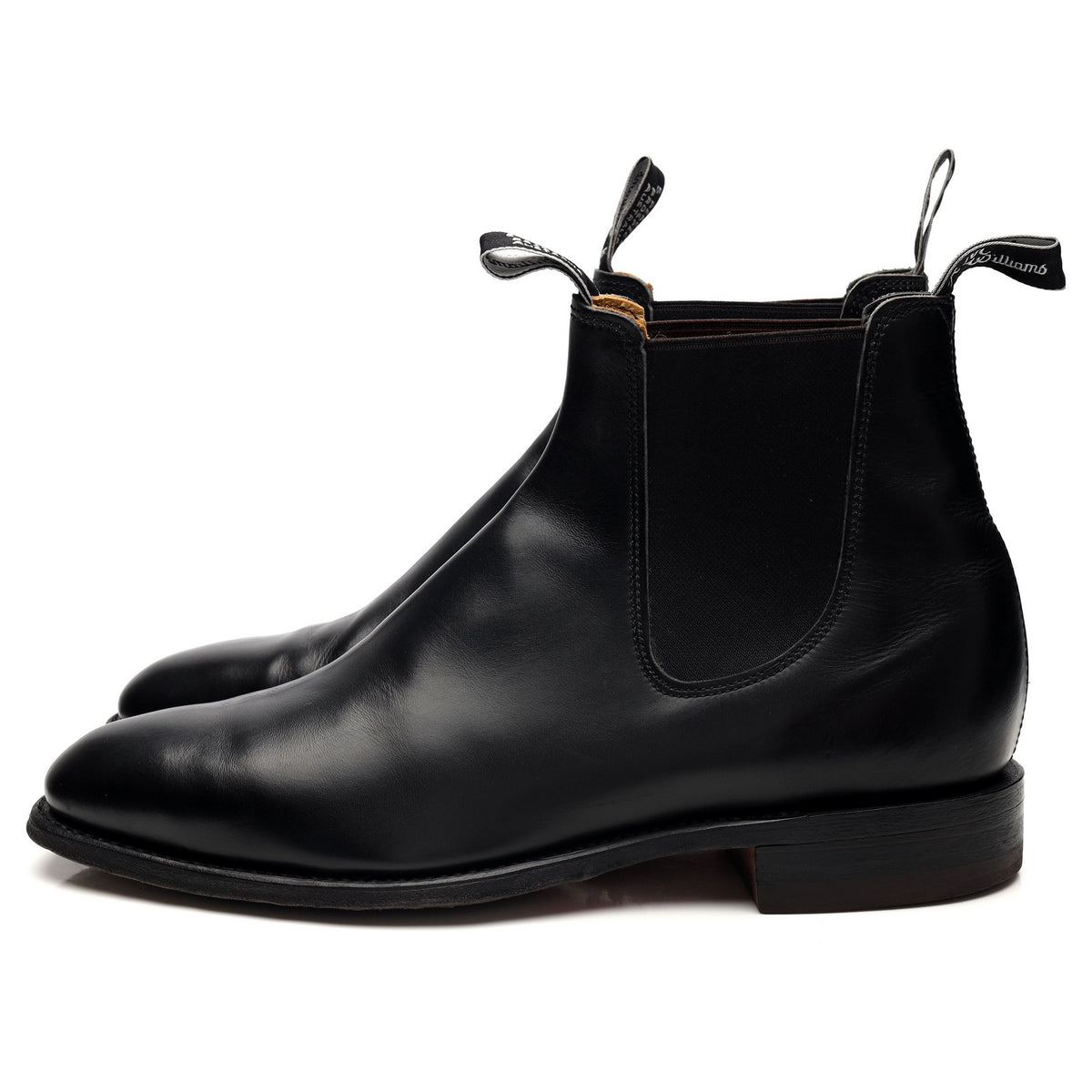 &#39;Craftsman&#39; Black Leather Chelsea Boots UK 10.5 G