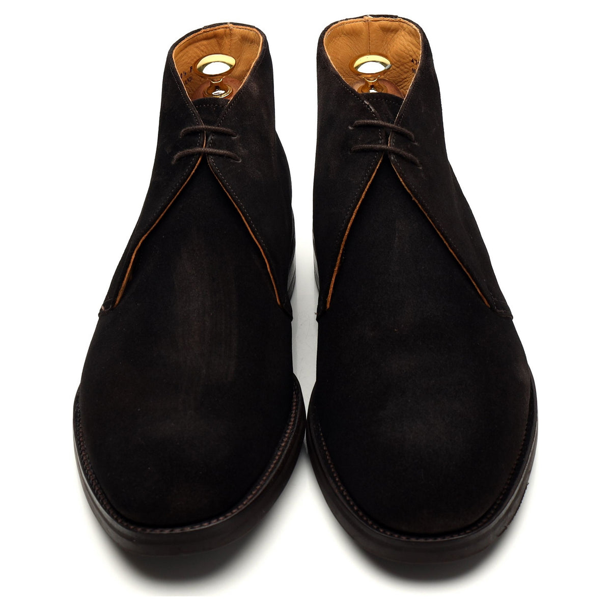 &#39;Sandwell&#39; Dark Brown Suede Chukka Boots UK 10.5 F