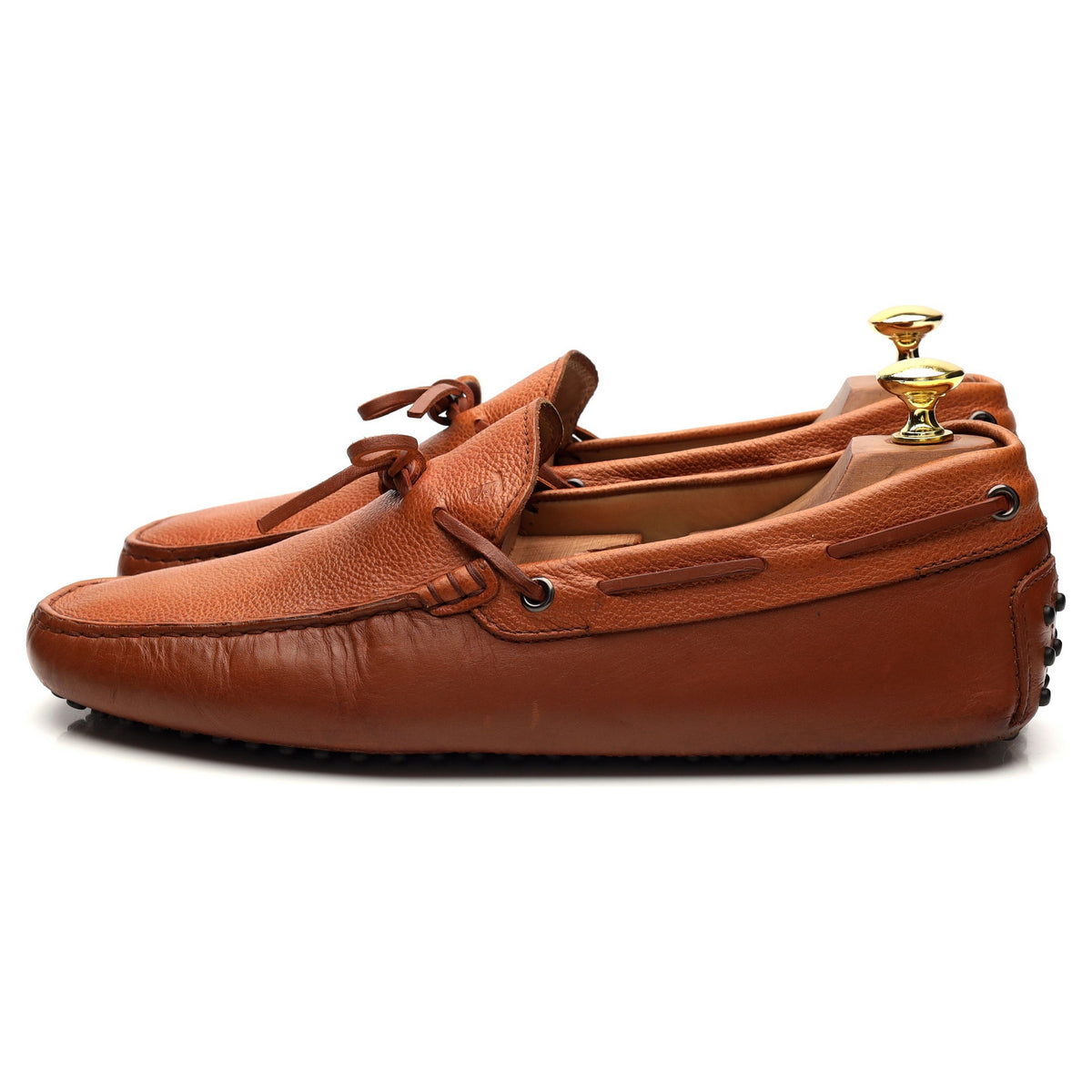 Gommino Tan Brown Leather Driving Loafer UK 8